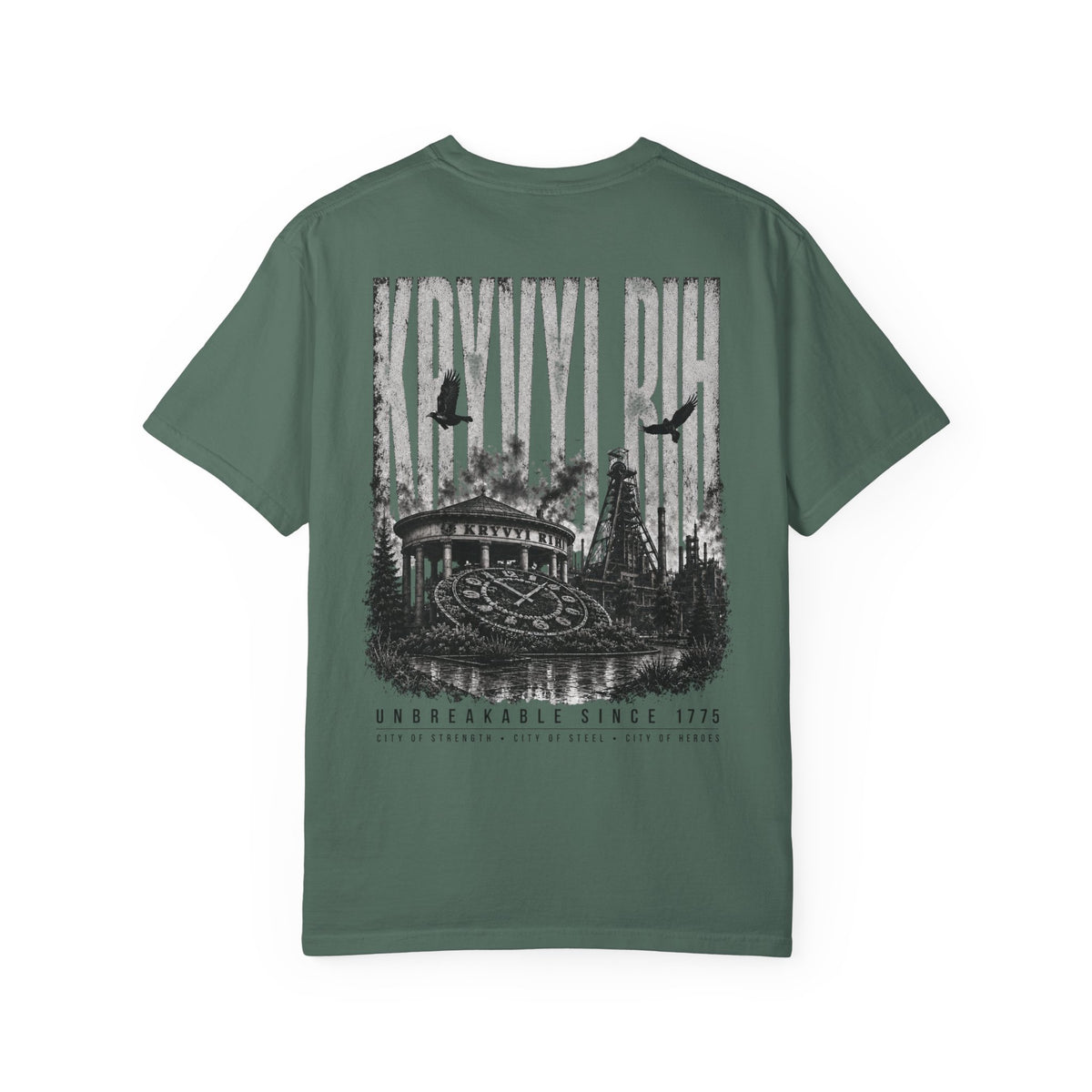 Kryvyi Rih Cityscape T-Shirt — Ukrainian Landmark Graphic Tee