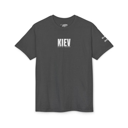 Kyiv Graphic T-Shirt — City Skyline Tribute Tee (front logo, back Kyiv design)