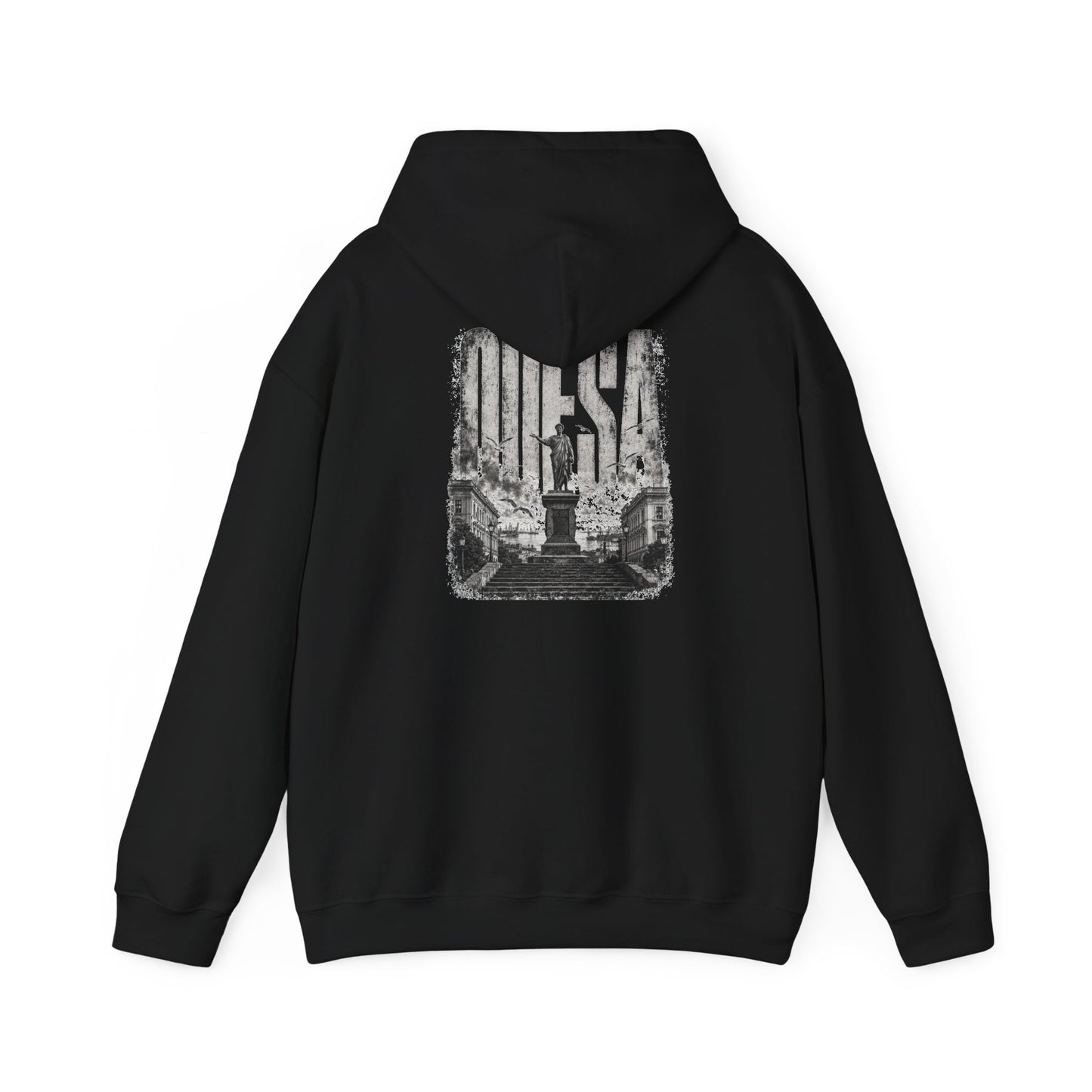 Odesa Cityscape Hoodie — Vintage Monument Photo Graphic Sweatshirt