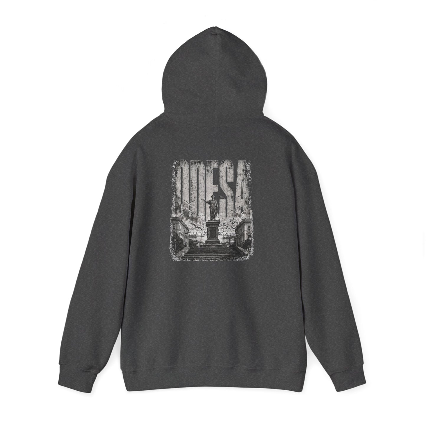 Odesa Cityscape Hoodie — Vintage Monument Photo Graphic Sweatshirt