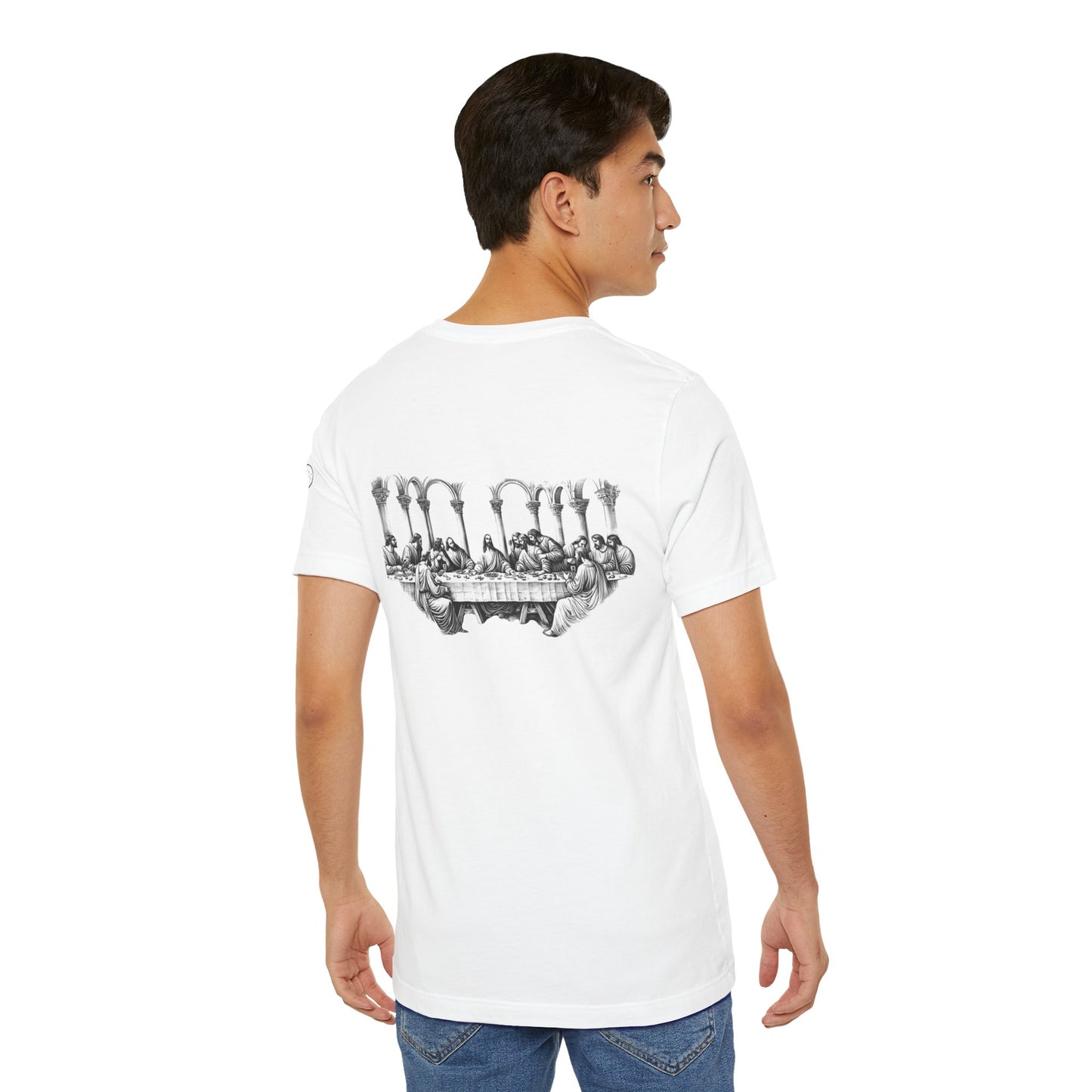Statue of Liberty Angel Tee — 'MIGRANTS' Dollar Graphic Short Sleeve