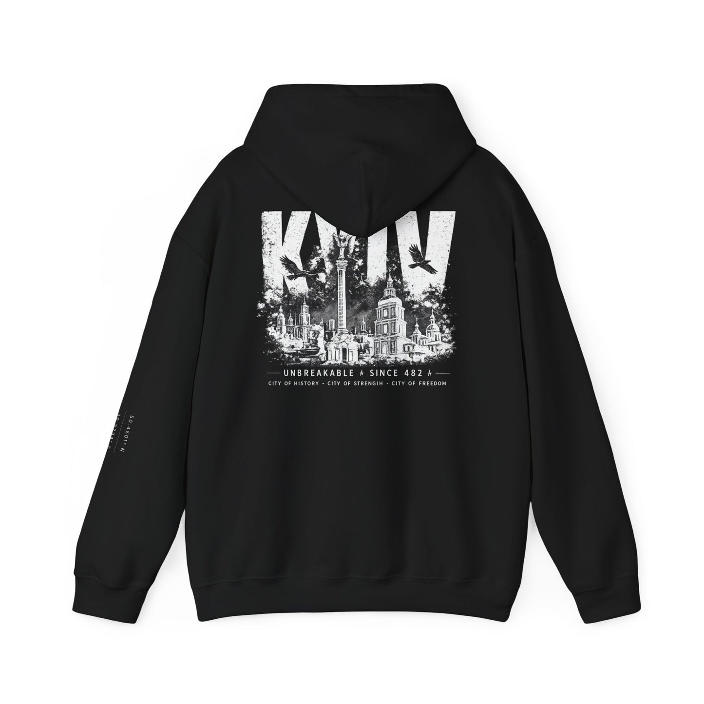 Kyiv Hoodie — Unbreakable Since 482 War Relief Sweatshirt