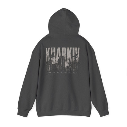 Kharkiv Hoodie — Resilient City Graphic Pullover (Back Print)