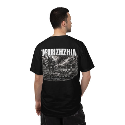 Zaporizhzhia Landmark T-Shirt — 'Land of the Cossacks' Graphic Tee