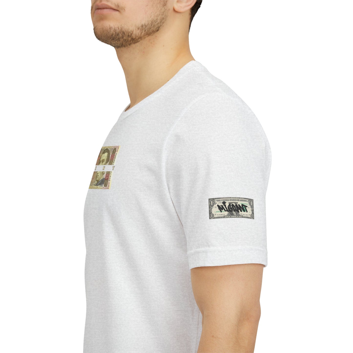 Money Print Tee — Ukraine Cities Graphic Back | Support & Travel Souvenir T-Shirt