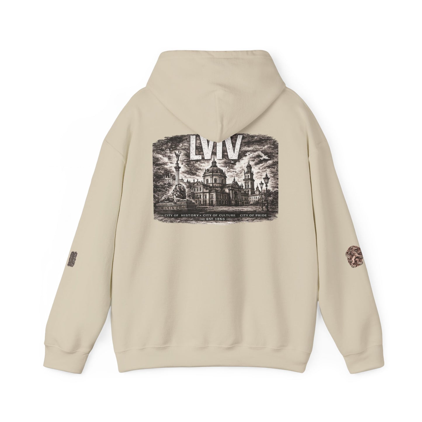 Lviv Vintage Cityscape Hoodie