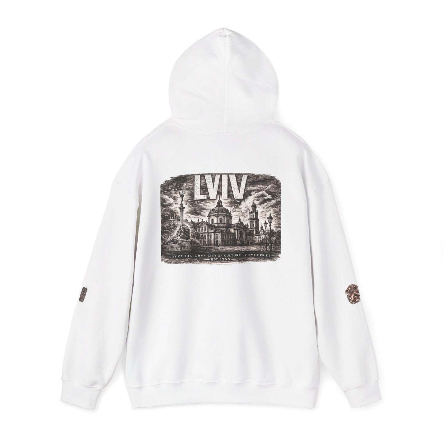 Lviv Vintage Cityscape Hoodie