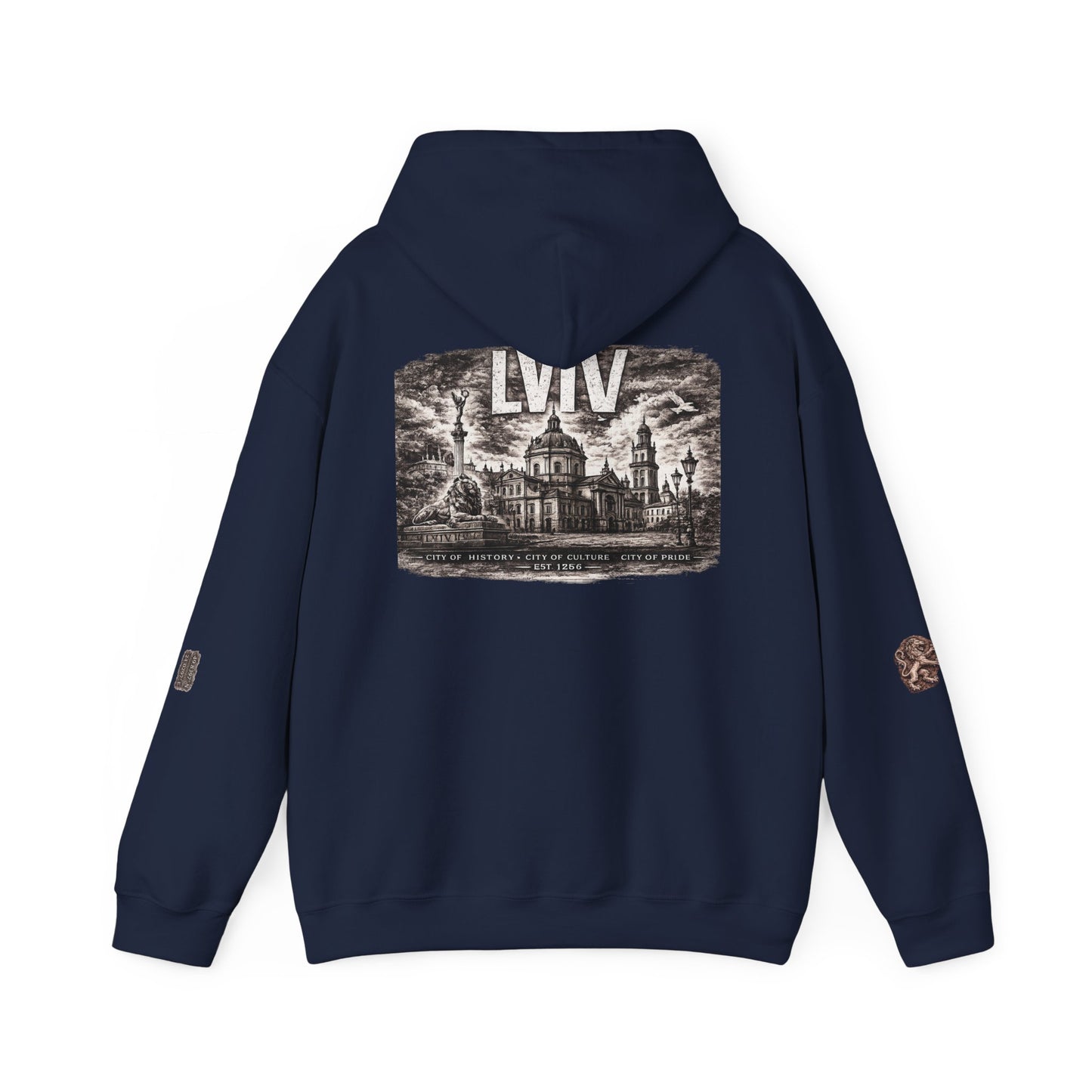 Lviv Vintage Cityscape Hoodie