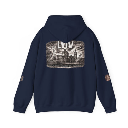 Lviv Vintage Cityscape Hoodie