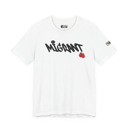 Migrant Graphic Tee — 'Where The Smiles Were Real' Urban Photo Print