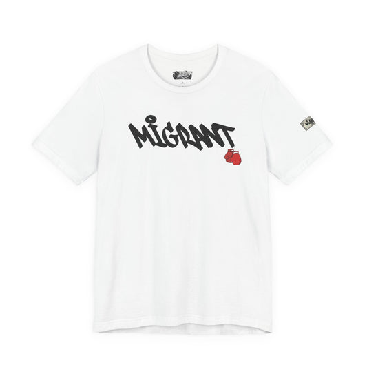Migrant Graphic Tee — 'Where The Smiles Were Real' Urban Photo Print