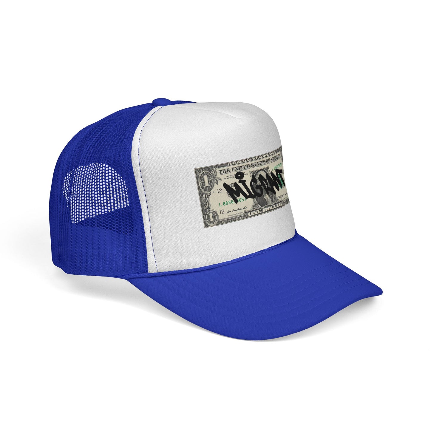 Trucker Cap — Graffiti Dollar Bill Design