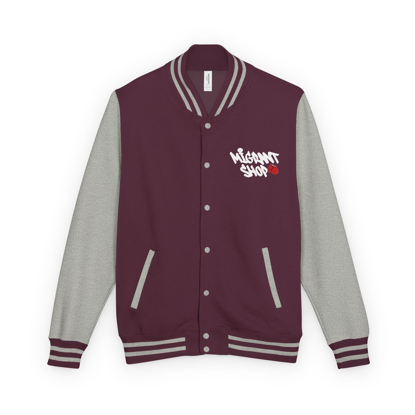 Letterman Jacket — 'Welcome Death Is Dead' Retro Photo Varsity JacketI