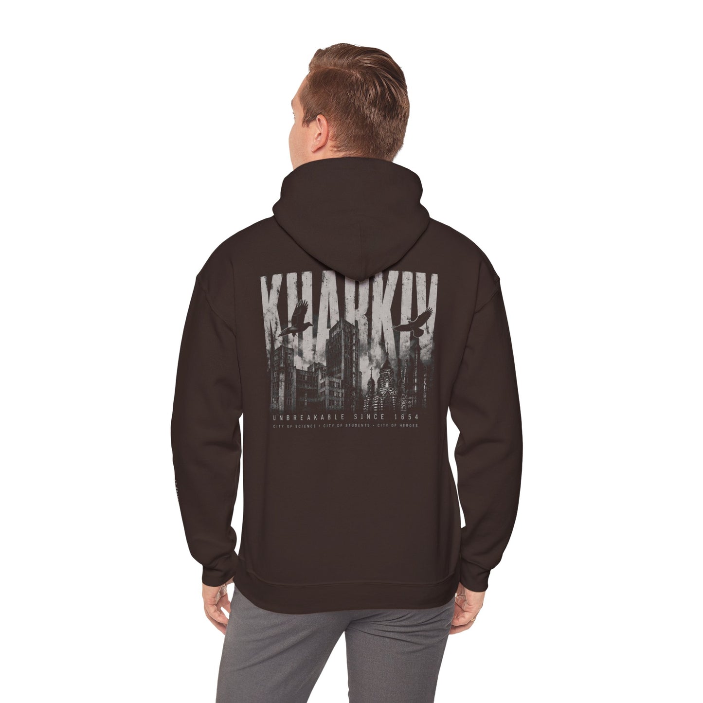 Kharkiv Graphic Hoodie — Urban Memorial Streetwear