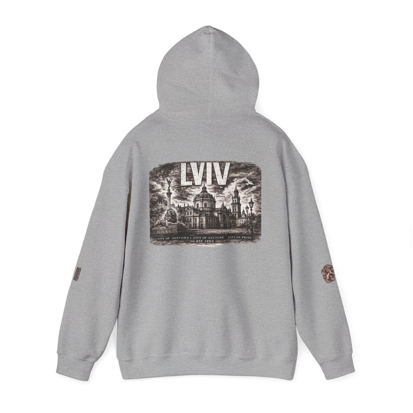 Lviv Vintage Cityscape Hoodie