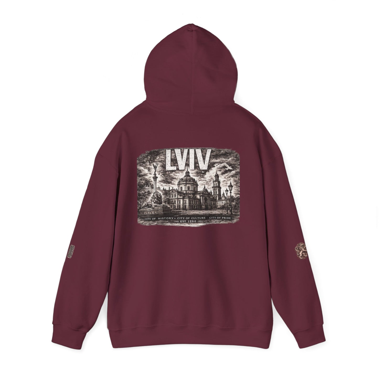 Lviv Vintage Cityscape Hoodie