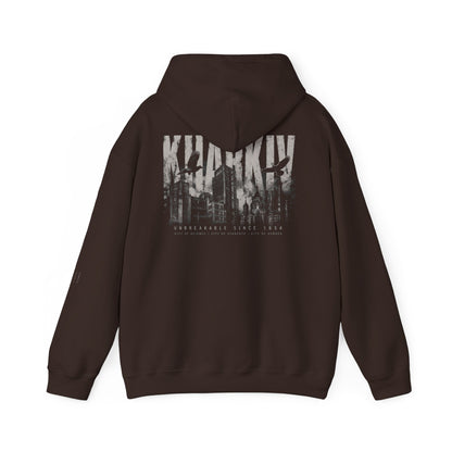 Kharkiv Hoodie — Resilient City Graphic Pullover (Back Print)