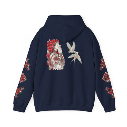 Native-Inspired Floral Headdress Vishivanka Hoodie —