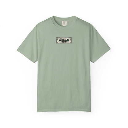 Photo Backprint T‑Shirt — Urban Graffiti 'Across the Skies Not Real' Streetwear