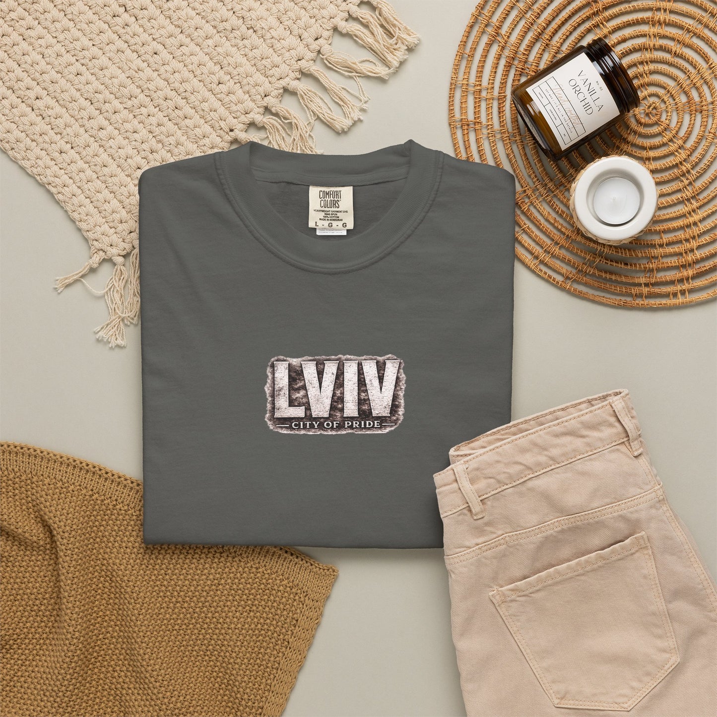 Lviv Vintage Cityscape T-Shirt — Retro Ukrainian Travel Tee