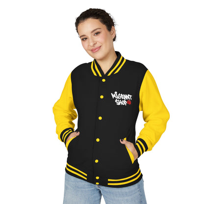 Letterman Jacket — 'Welcome Death Is Dead' Retro Photo Varsity JacketI